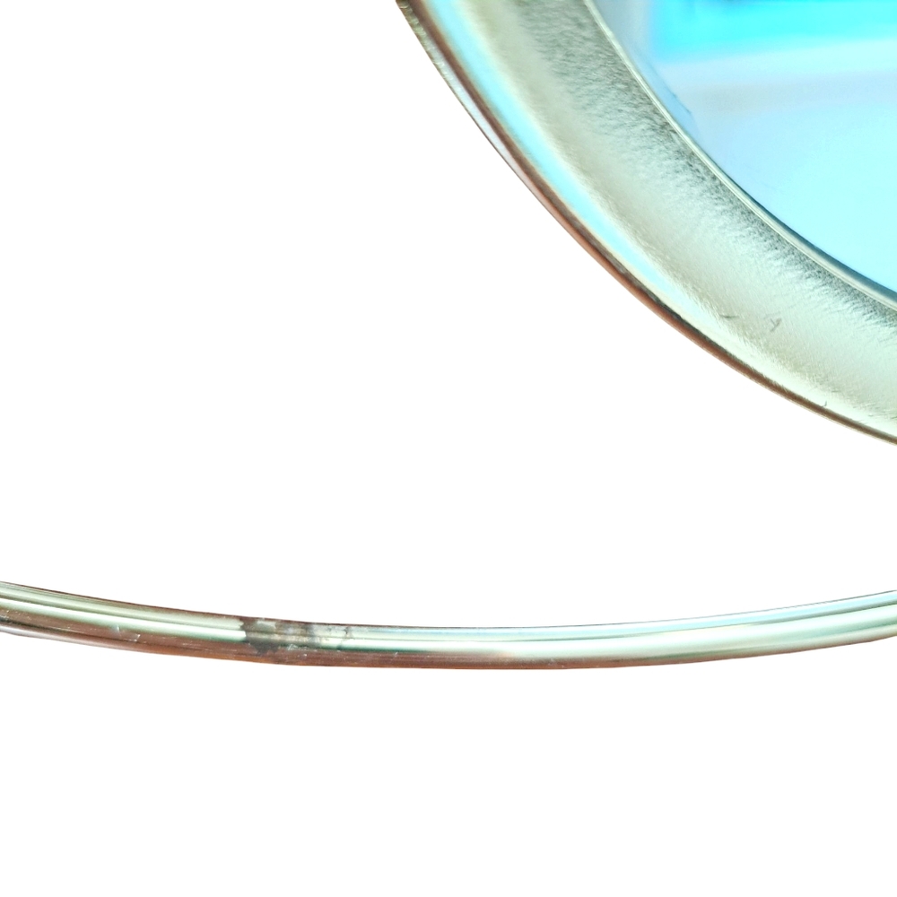 Eyelash Mirror Framed Gold Metal With Stand - Picture 10 of 10